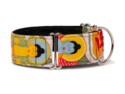 Colorful Buddhas make this cool collar the perfect choice for the enlightened pooch!